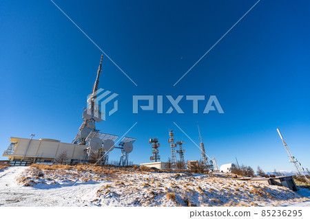 Nagano Prefecture Utsukushigahara Plateau Venus Line Scenery Sun High Place Sightseeing Alps Travel Mountaineering Steel Tower Radio Tower Winter 85236295