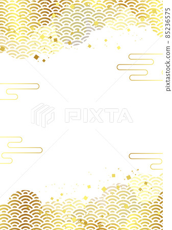 Golden Qinghai wave and gold leaf cloud background vertical Golden Qinghai wave and gold leaf cloud background vertical 85236575