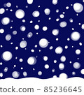 降雪夜空和雪背景 85236645