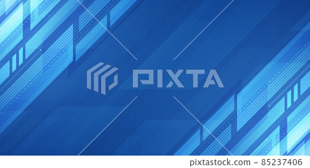 Abstract blue technology with geometric design and digital network background Abstract blue technology with geometric design and digital network background 85237406