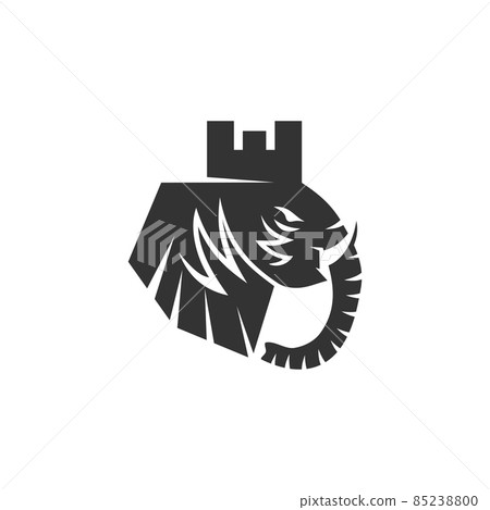 Elephant Head Castle Illustration Icon Brand Elephant Head Castle Illustration Icon Brand 85238800