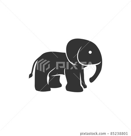 Elephant standing Illustration Icon Brand Isolated Elephant standing Illustration Icon Brand Isolated 85238801