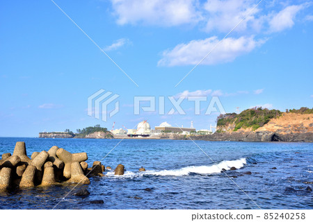 佐賀縣玄界町核電站風景 九州電力玄界核電站 85240258