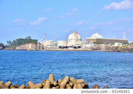 Scenery with a nuclear power plant Kyushu Electric Power Genkai Nuclear Power Station Genkai Town, Saga Prefecture 85240261