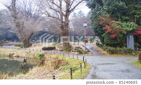 Winter of Shomyoji Temple in Kanazawa Ward, Yokohama City, Kanagawa Prefecture, of Hojo's Bodaiji Temple, which is related to the Kamakura Shogunate Winter of Shomyoji Temple in Kanazawa Ward, Yokohama City, Kanagawa Prefecture, of Hojo's Bodaiji Temple, which is related to the Kamakura Shogunate 85240685