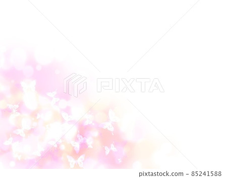 Spring illustration of pale butterflies 85241588