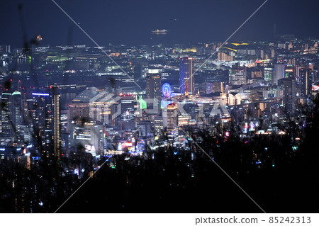 Night view of central Kobe from near Maya Cable Station 85242313