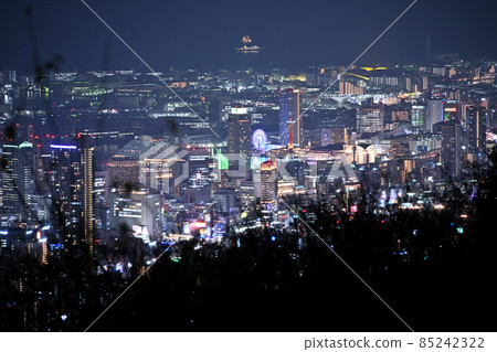 Night view of central Kobe from near Maya Cable Station 85242322
