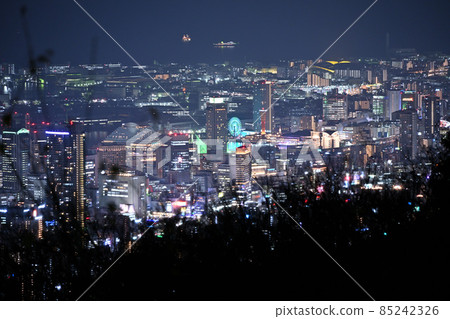 Night view of central Kobe from near Maya Cable Station Night view of central Kobe from near Maya Cable Station 85242326
