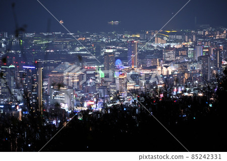 Night view of central Kobe from near Maya Cable Station Night view of central Kobe from near Maya Cable Station 85242331