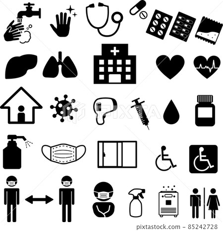 Various medical pictogram sets 85242728