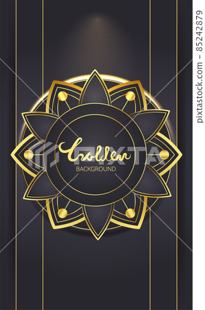 Black and gold gradient background 85242879