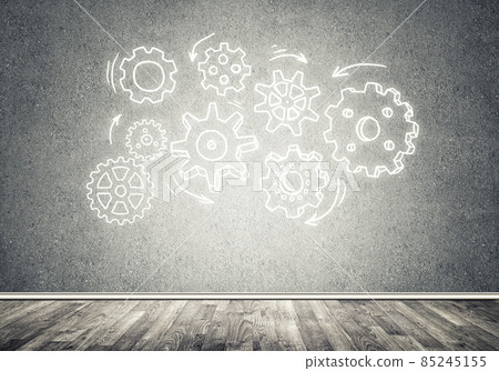 Gear mechanism as teamwork concept Gear mechanism as teamwork concept 85245155
