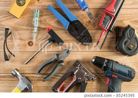 Instruments on wooden table Instruments on wooden table 85245395