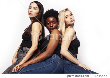 diverse multi nation girls group, teenage friends company cheerful having fun, happy smiling, cute posing isolated on white background, lifestyle people concept, african-american, asian and caucasian diverse multi nation girls group, teenage friends company cheerful having fun, happy smiling, cute posing isolated on white background, lifestyle people concept, african-american, asian and caucasian 85245444