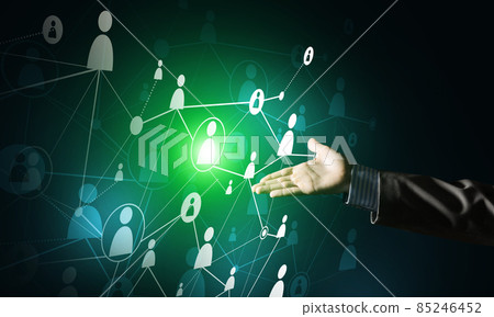 Presenting modern wireless technologies as means of communucation and networking on dark background Presenting modern wireless technologies as means of communucation and networking on dark background 85246452