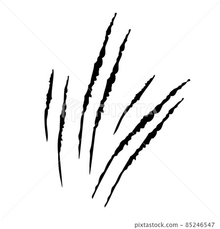 Claws scratches icon isolated on white background. Several forms nicks of wild animals. Claws scratches icon isolated on white background. Several forms nicks of wild animals. 85246547