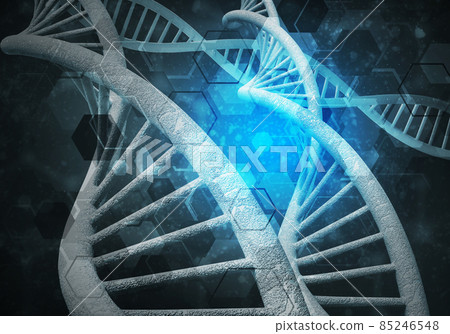 DNA molecules background 85246548