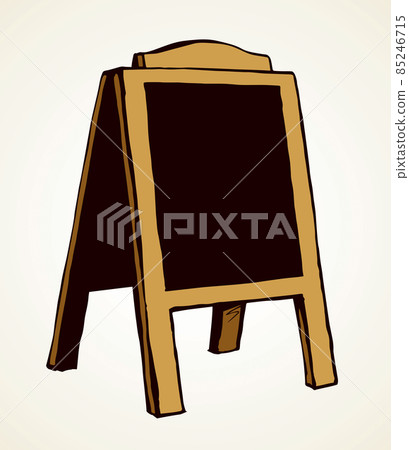 Menu board in a cafe. Vector drawing Menu board in a cafe. Vector drawing 85246715