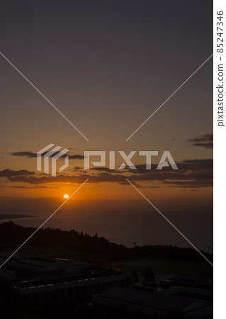 Beppu bay sunrise 85247346