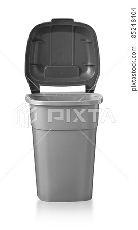 Grey open garbage bin Grey open garbage bin 85248404