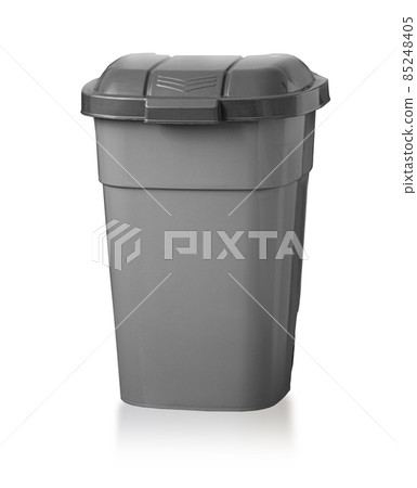 plastic trash basket with lid 85248405