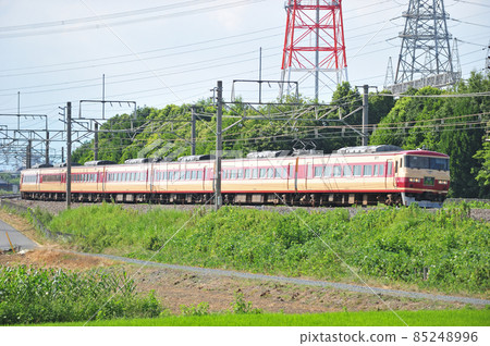Takasaki Line Honjo-Okabe JR East 185 series 200 series OM08 train (Omiya) Kusatsu 85248996