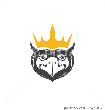 black face eagle with crown logo design vector graphic symbol icon sign illustration creative idea black face eagle with crown logo design vector graphic symbol icon sign illustration creative idea 85249017