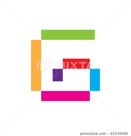 letter G colorful modern square logo design vector graphic symbol icon sign illustration creative idea letter G colorful modern square logo design vector graphic symbol icon sign illustration creative idea 85249086