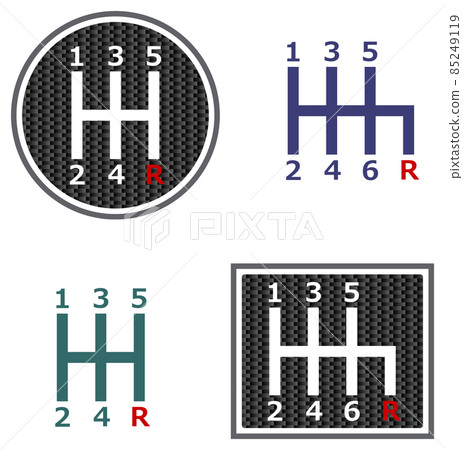 Shift pattern by type of manual car 85249119