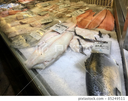 挪威卑爾根的鮮魚店，三文魚等。 85249511