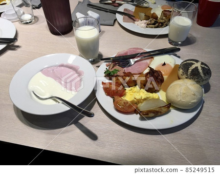 Hotel buffet breakfast in Bergen, Norway Hotel buffet breakfast in Bergen, Norway 85249515