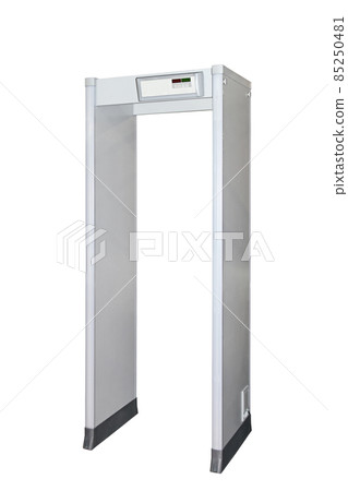 Metal detector door isolated 85250481