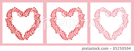 Heart wreath made of branches 85250504