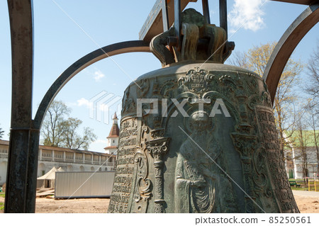 Orthodox bells. New Jerusalem in town Istra, surroundings of Moscow, Russia. 85250561