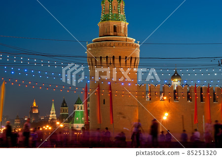 Victory Day decoration on the Red Square, Taken on May 09, 2013 in Moscow, Russia. 85251320