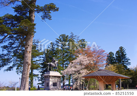 春天的仙台城跡/展望廣場(本丸遺址)的風景 春天的仙台城跡/展望廣場(本丸遺址)的風景 85251550