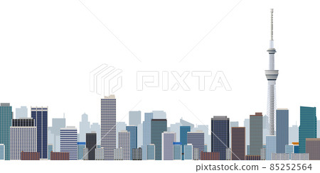 摩天大樓大城市背景素材 85252564