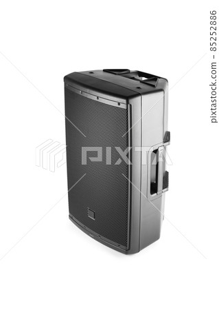 professional audio speaker PA, isolated on white professional audio speaker PA, isolated on white 85252886