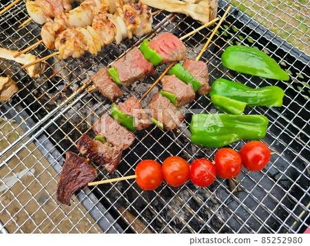 BBQ at home Stay home Corona measures 85252980