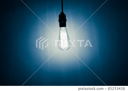 vintage electric bulb lamp with cold light 85253438