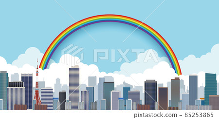 摩天大樓大城市背景素材 摩天大樓大城市背景素材 85253865