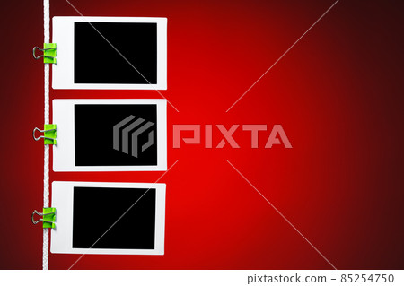 blank photos on red background blank photos on red background 85254750