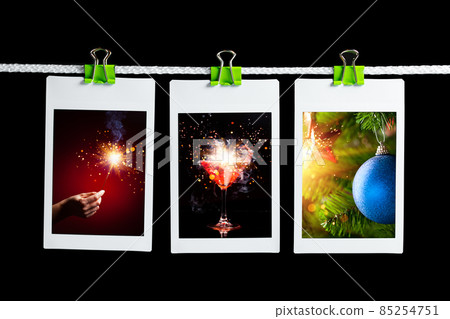 christmas pictures hanging on rope christmas pictures hanging on rope 85254751