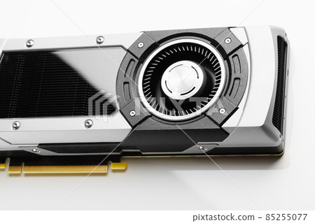 professional gaming graphic card, closeup view professional gaming graphic card, closeup view 85255077