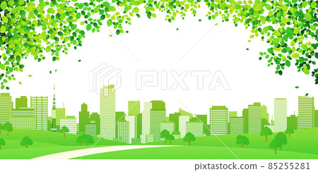 Skyscraper big city background material 85255281