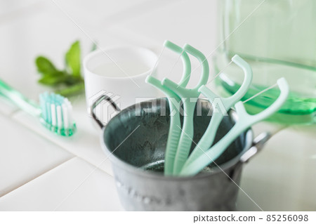 Dental floss Ito Yoji Dental care image material 85256098