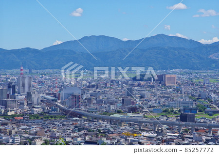 從福井市八幡山展望台眺望中心 85257772