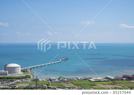 View from the ruins of Nakagusuku Castle in Okinawa View from the ruins of Nakagusuku Castle in Okinawa 85257844