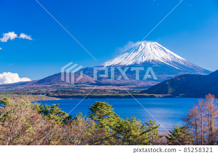 [Yamanashi Prefecture] From Lake Motosu, Mt. Fuji in winter 85258321
